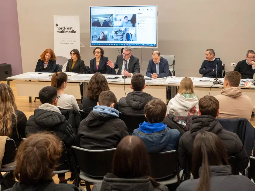La riunione di redazione a Spilimbergo (Foto Petrussi/Brisotto)