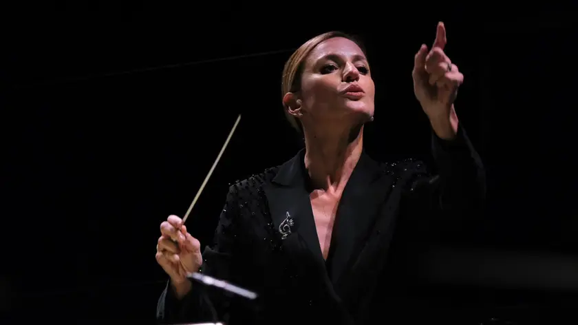 Il maestro Beatrice Venezi al Teatro Verdi di Trieste (fotoservizio Massimo Silvano)