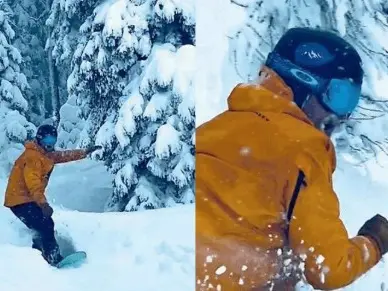 Simone De Cillia in alcuni scatti tratti dall'ultimo video pubblicato sui social