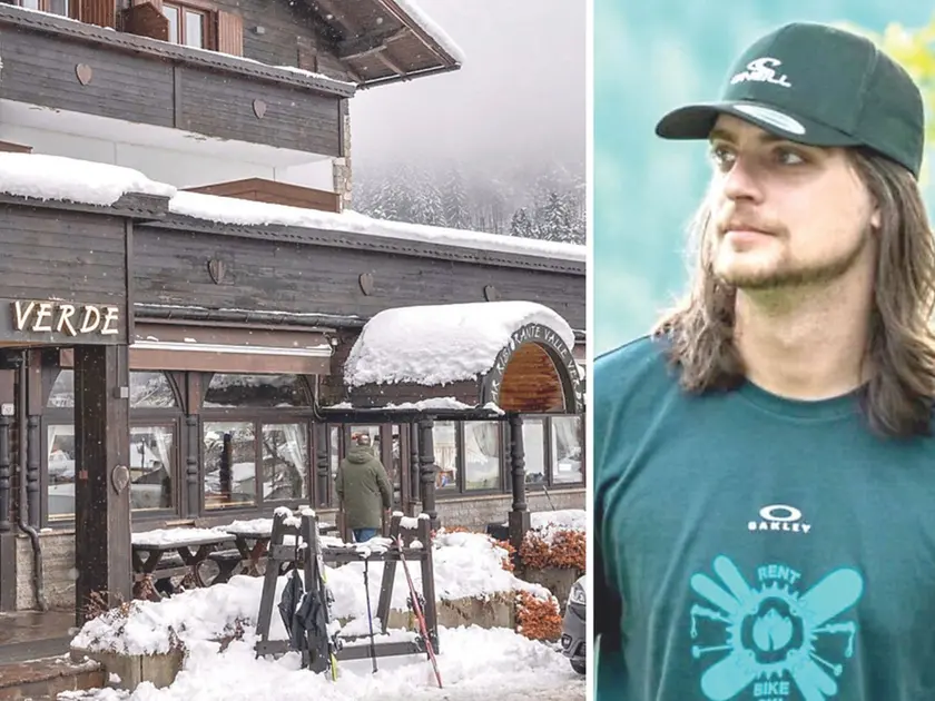 Simone De Cillia, 33 anni e l’ingresso dell’albergo di famiglia a Tarvisio