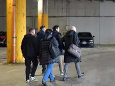 Il blitz della Gdf mercoledì mattina nella sede (foto Francesco Bruni)