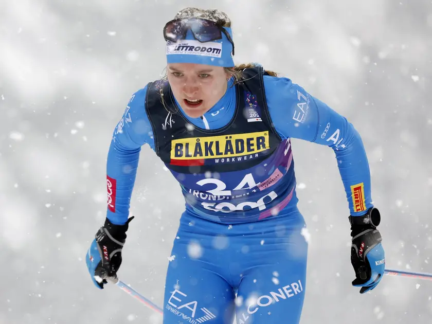 Martina Di Centa, 25 anni, fondista del gruppo sportivo dei Carabinieri di Paluzza: per lei figlia e nipote d’arte i secondi Giochi olimpici invernali