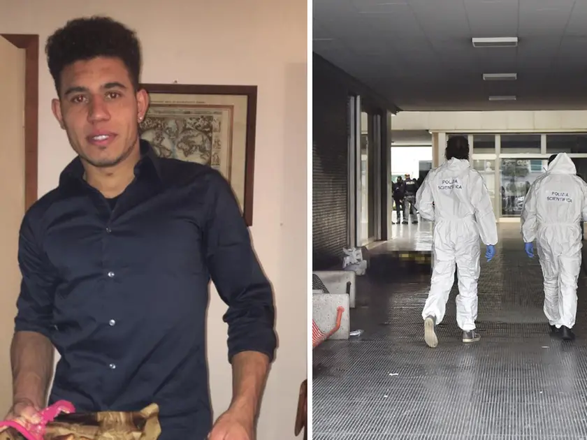 Il 31enne Bruno Macchi e la polizia scientifica nella Galleria Alpi