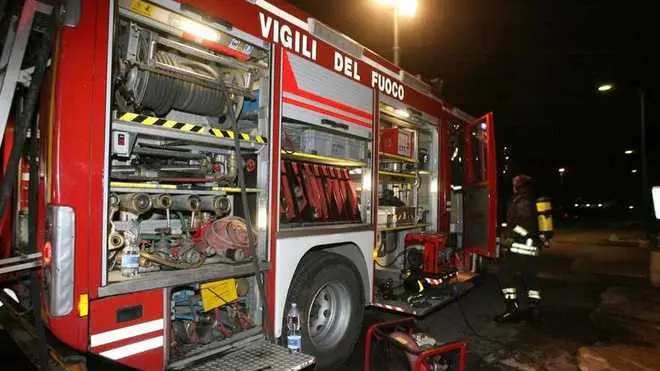 Un mezzo dei vigili del fuoco in una foto di archivio