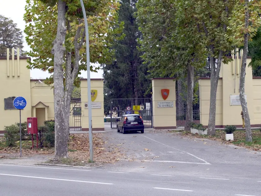 Veduta esterna della caserma del reparto Genova cavalleria di Palmanova.