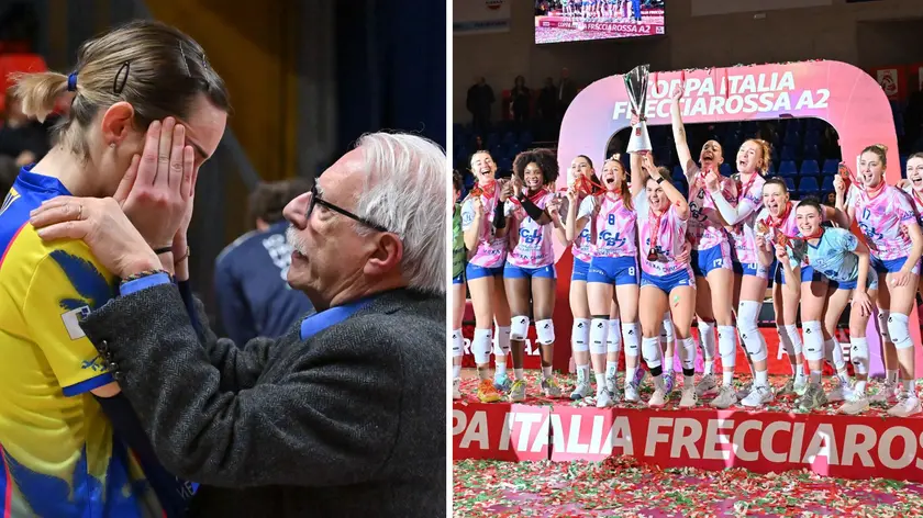 Le lacrime della Cda Talmassons e la festa di Costa Volpino (foto Petrussi)