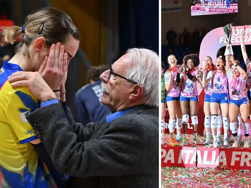 Le lacrime della Cda Talmassons e la festa di Costa Volpino (foto Petrussi)