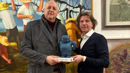 L'incontro a Samu Expo tra il presidente della Fiera di Pordenone Puiatti (a sinistra) e l'imprenditore Zaghet