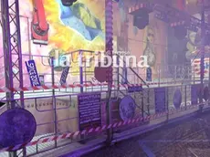 La giostra da cui è caduta la ragazza a Castelfranco