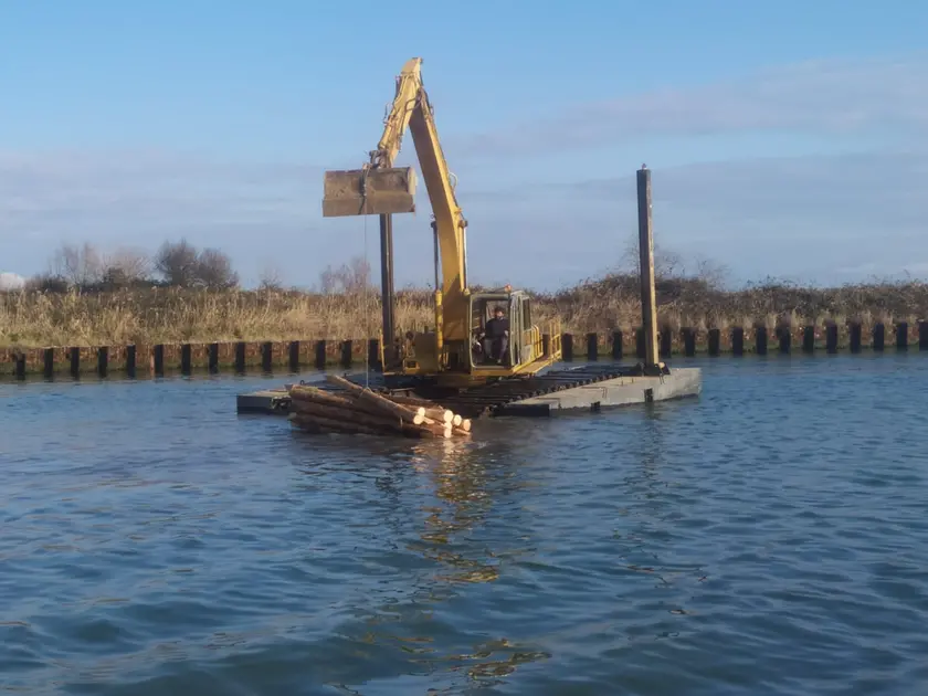 Il via al cantiere in laguna a Marano