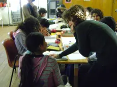 Studenti al doposcuola.