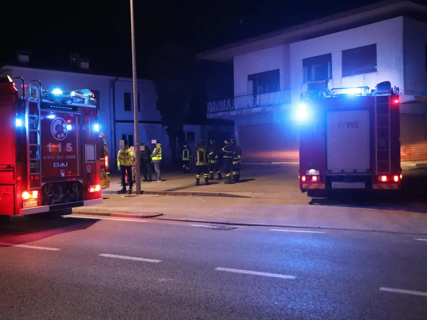 L’intervento di soccorso a Brugnera (foto Ambrosio / Petrussi)