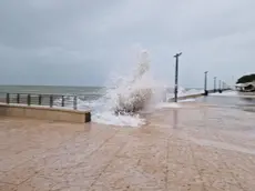 L’alta marea a Grado in una foto d’archivio