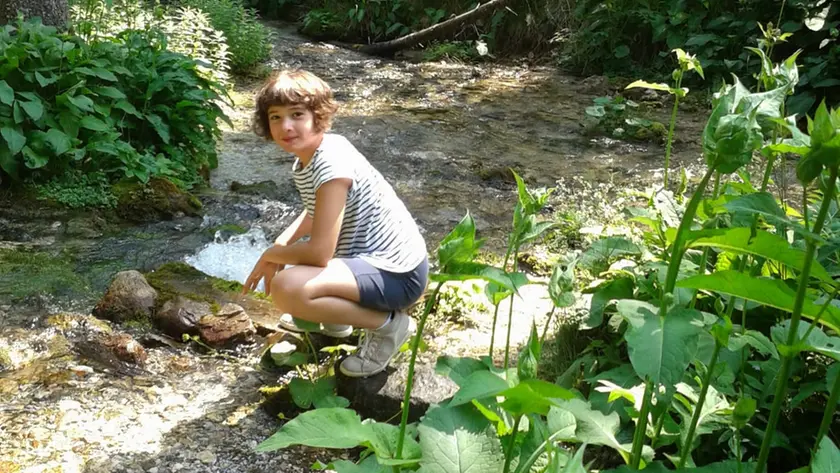 Una foto di Emma da bambina