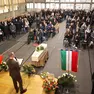 La cerimonia per l'addio a Bruno Cipolla al Dopolavoro ferroviario