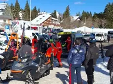 Un intervento di soccorso nel comprensorio sciistico di Piancavallo (foto d'archivio)