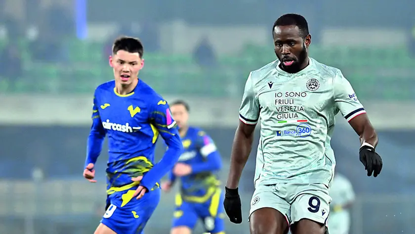 L’inglese Keinan Davis contro il Verona, gara dove ha segnato il suo ultimo gol (foto Petrussi)