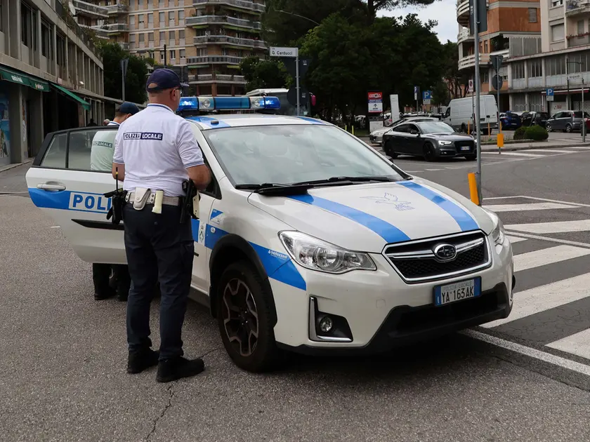 Polizia Locale a Udine in una foto di archivio