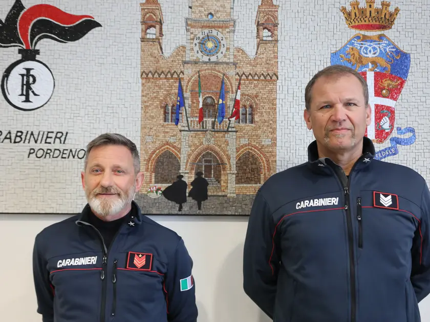 L’appuntato scelto Mario Viola e il brigadiere Roberto Beraldi