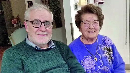 Antonietta Sguazzin con il presidente dell’Apo, Roberto Volpetti