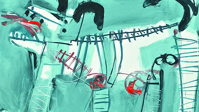 Cesare Mocchiutti, Cane, 1978, olio su tela