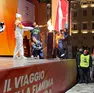 La accensione del braciere in piazza Unità a Trieste (foto Lasorte)
