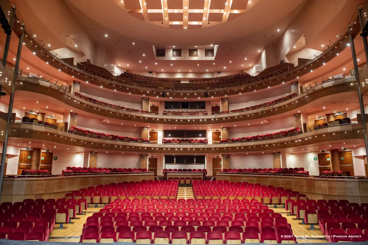 Il teatro Giovanni da Udine dove andrà in scena l'Opera musical in prima assoluta