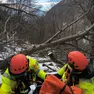 Un intervento del soccorso alpino in una foto di archivio