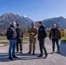 Il gruppo impegnato nel sopralluogo (fotoservizio Petrussi)
