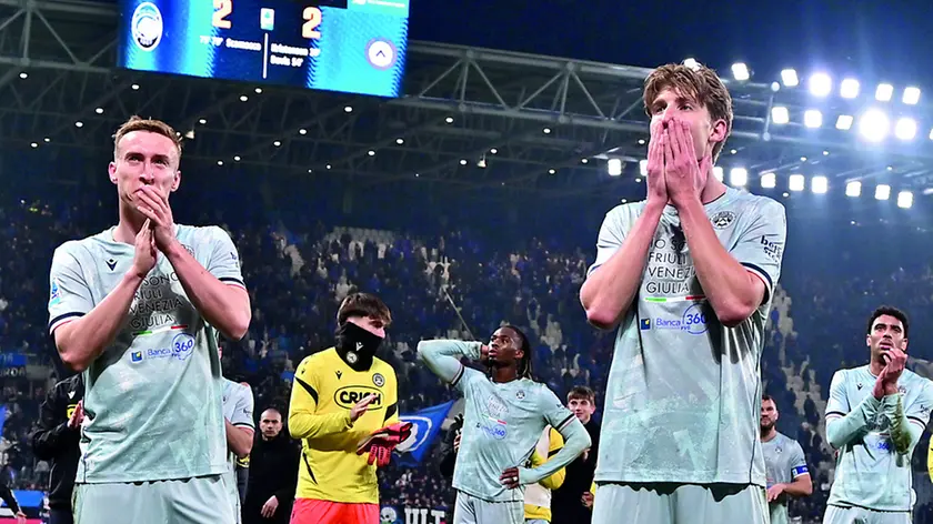 Thomas Kristensen con le mani in faccia dopo il pareggio con l'Atalanta © Foto Petrussi