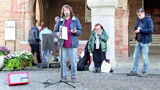 La presentazione, lo scorso ottobre, della denuncia degli attivisti