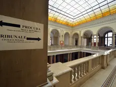 Un interno del palazzo di giustizia triestino