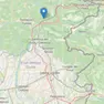 Nella mappa è indicato l'epicentro della scossa di terremoto, vicino a Moggio Udinese