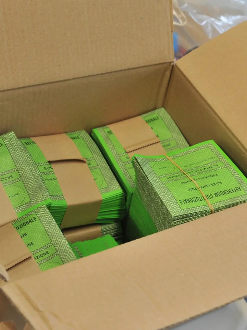 Udine 21 marzo 2026 - Referendum, seggio Scuola Fermi - Foto Petrussi