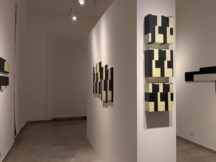 Una sala della mostra alla Galleria Spazzapan