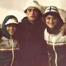 Paola Bolognesi con Pietro Mennea e Erica Rossi a Praga nel 1978 e in pista