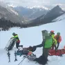 Le operazioni di soccorso della giovane scialpinista