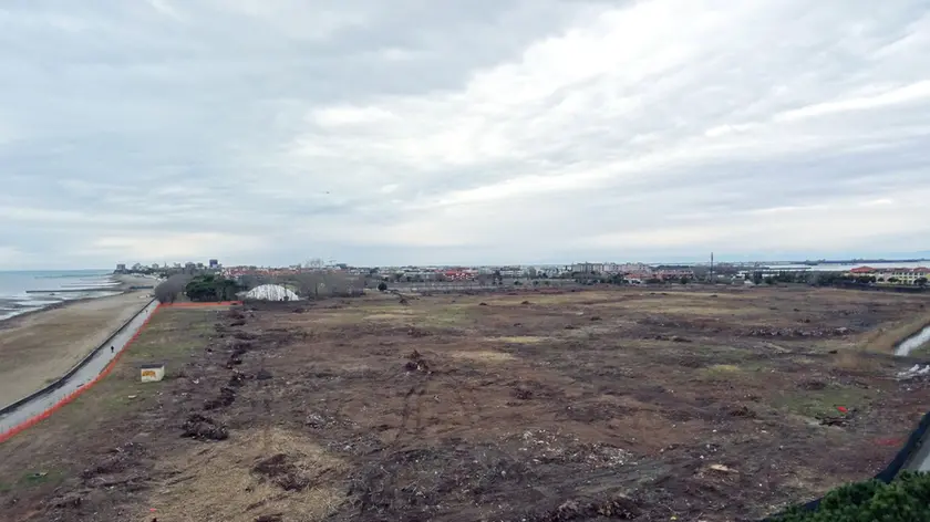 Una veduta dell’area di Sacca dei Moreri interessata dall’asta