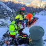 Un recente intervento del Soccorso alpino regionale, in territorio comunale di Forni di Sopra foto Cnas Fvg