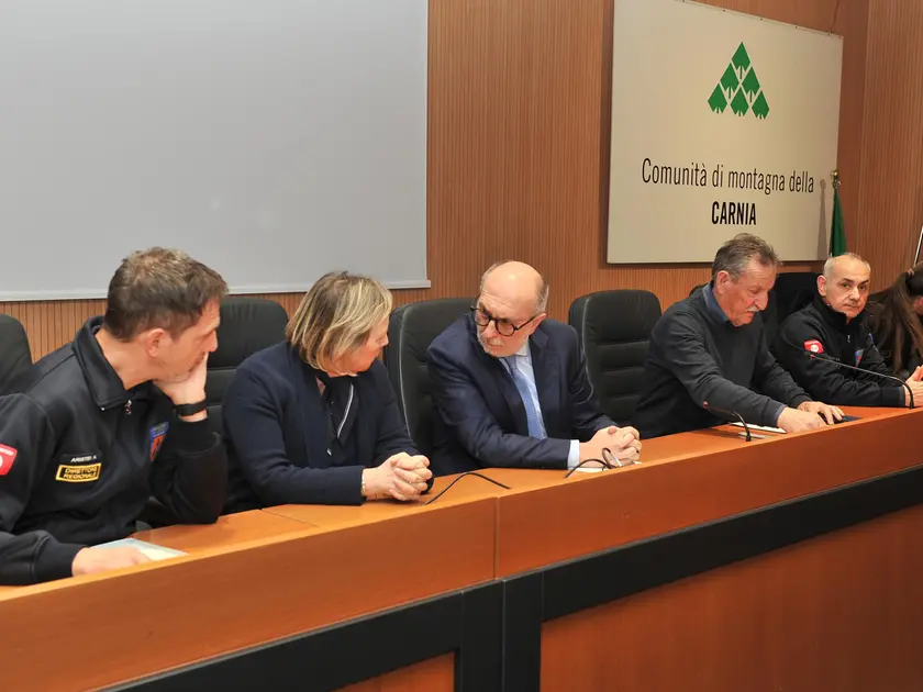 Da sinistra Amedeo Aristei, Daniela Iuri, Riccardo Riccardi, Ermes De Crignis e Damiano Iurilli foto Petrussi