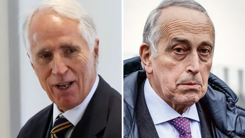 L'ex presidente del Coni Giovanni Malago' e il presidente della Lega Nazionale Dilettanti Giancarlo Abete