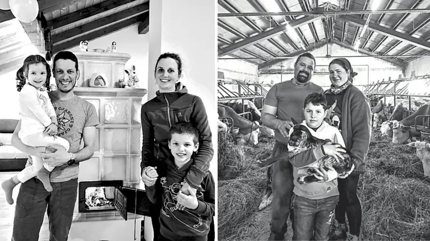 Due scatti della fotografa carnica Ulderica Da Pozzo per il progetto a Ravasacletto