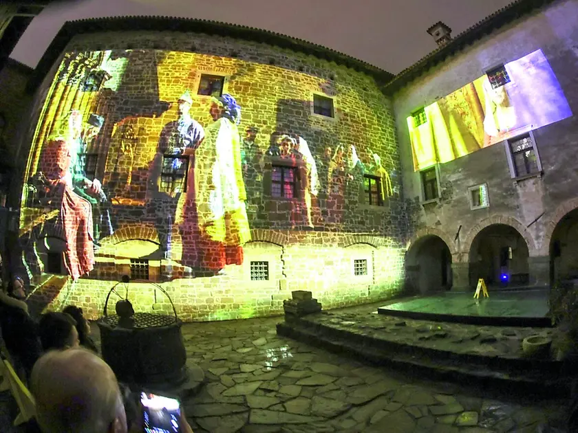 Una delle proiezioni alle quali si può assistere in castello e nei borghi a Gorizia