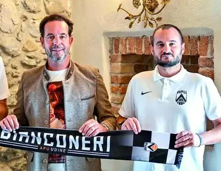 Il presidente bianconero Pedone e coach Vertemati