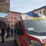 L'ambulanza sul posto