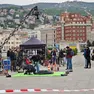 Le riprese a Trieste: piazza Unità diventa un set cinematografico (Foto Lasorte)