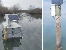 Alcune delle stazioni fisse e galleggianti che monitorano i dati della laguna di Marano e Grado
