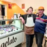 Anna e Marino Umer, che con Valentina Correddu gestiscono la gelateria Itabiba
