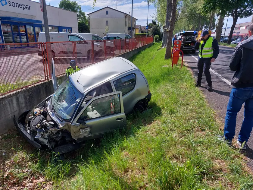 L'incidente in viale Palmanova