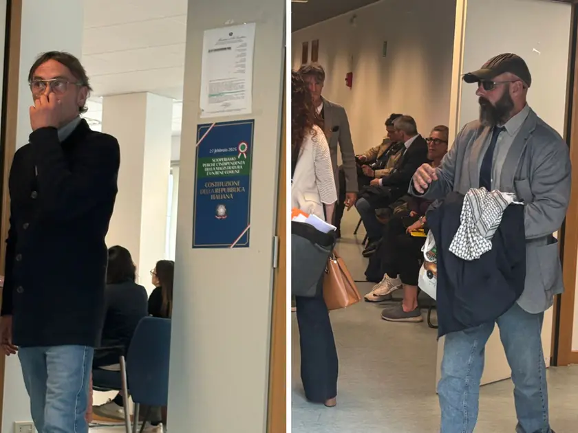 I due imputati in tribunale